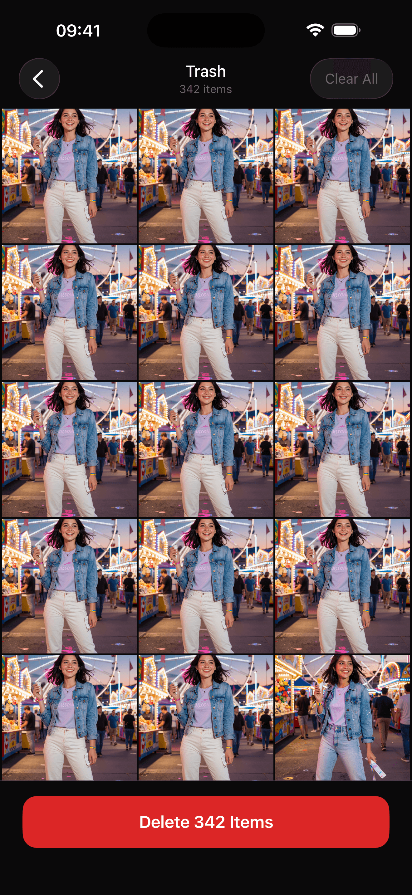 Yeld trash screen screenshot